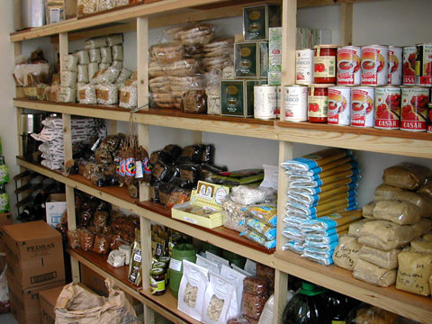 shop shelves